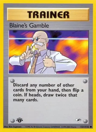 Blaine's Gamble (121/132) [Gym Heroes 1st Edition] Pokémon