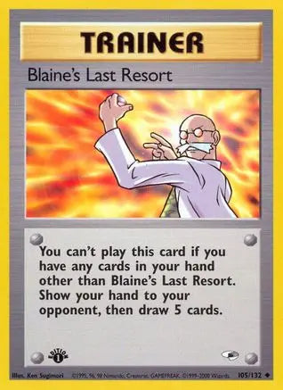 Blaine's Last Resort (105/132) [Gym Heroes 1st Edition] Pokémon