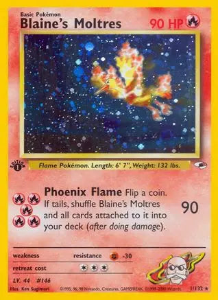 Blaine's Moltres (1/132) [Gym Heroes 1st Edition] Pokémon