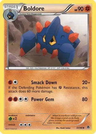 Boldore (51/98) [Black & White: Emerging Powers] Pokémon