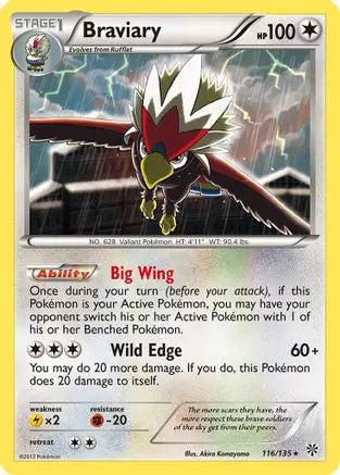 Braviary (116/135) [Black & White: Plasma Storm] Pokémon