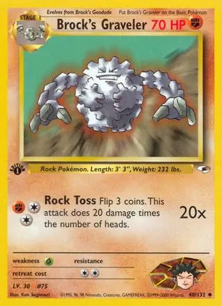 Brock's Graveler (40/132) [Gym Heroes 1st Edition] Pokémon