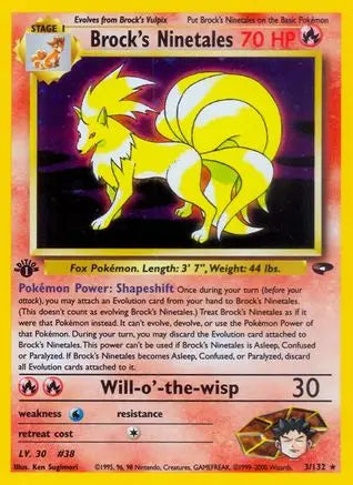 Brock's Ninetales (3/132) [Gym Challenge Unlimited] Pokémon