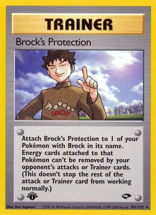 Brock's Protection (101/132) [Gym Challenge 1st Edition] Pokémon