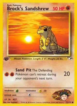 Brock's Sandshrew (72/132) [Gym Heroes 1st Edition] Pokémon