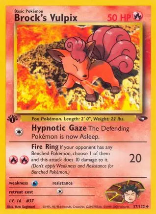 Brock's Vulpix (37/132) [Gym Challenge 1st Edition] Pokémon