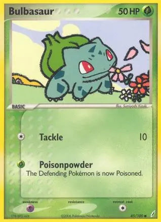 Bulbasaur (45/100) (Stamped) [EX: Crystal Guardians] Pokémon