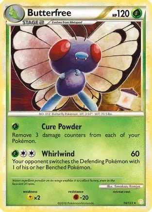 Butterfree (16/123) [HeartGold & SoulSilver: Base Set] Pokémon