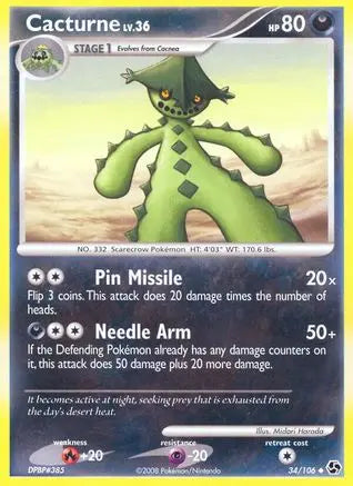 Cacturne (34/106) [Diamond & Pearl: Great Encounters] Pokémon