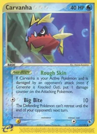 Carvanha (51/109) [EX: Ruby & Sapphire] Pokémon
