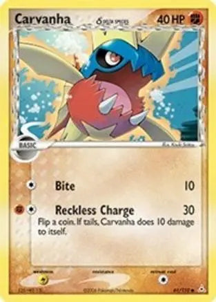 Carvanha (61/110) (Delta Species) (Stamped) [EX: Holon Phantoms] Pokémon