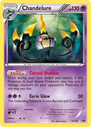 Chandelure (101/99) [Black & White: Next Destinies] Pokémon