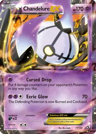 Chandelure EX (77/113) [Black & White: Legendary Treasures] Pokémon