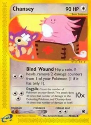 Chansey (72/165) [Expedition: Base Set] Pokémon
