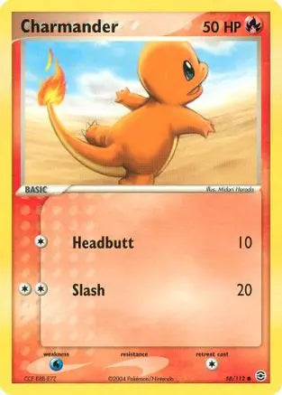 Charmander (58/112) [EX: FireRed & LeafGreen] Pokémon