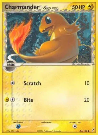 Charmander (49/100) (Delta Species) [EX: Crystal Guardians] Pokémon