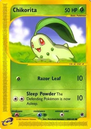 Chikorita (100/165) [Expedition: Base Set] Pokémon