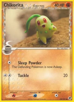 Chikorit (44/101) (Delta Species) [EX: Dragon Frontiers] Pokémon