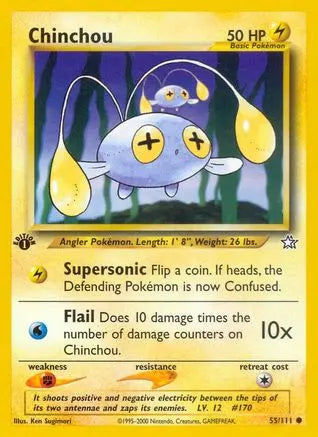Chinchou (55/111) [Neo Genesis 1st Edition] Pokémon