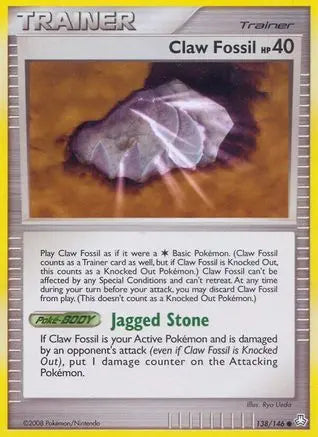 Claw Fossil (138/146) [Diamond & Pearl: Legends Awakened] Pokémon