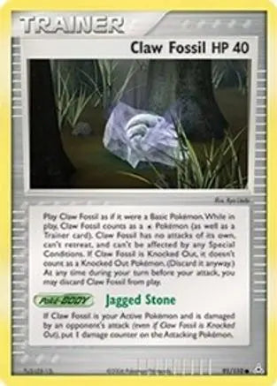 Claw Fossil (91/110) [EX: Holon Phantoms] Pokémon