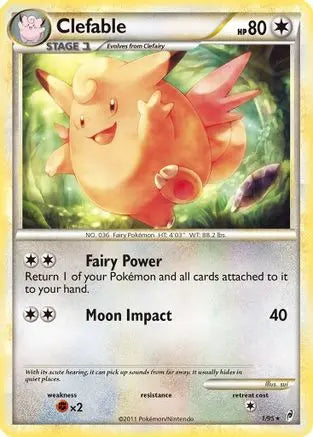 Clefable (1/95) [HeartGold & SoulSilver: Call of Legends] Pokémon