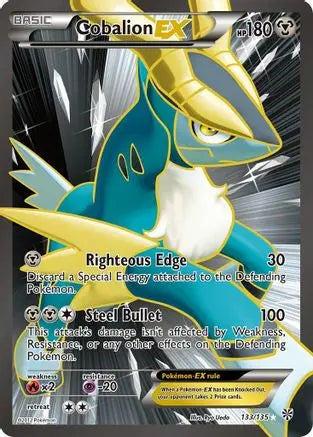 Cobalion EX (133/135) [Black & White: Plasma Storm] Pokémon