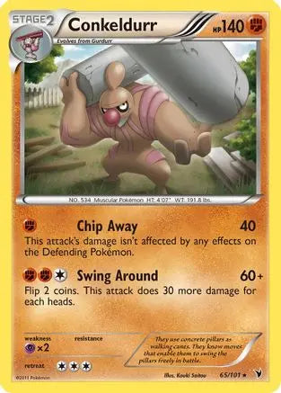 Conkeldurr (65/101) [Black & White: Noble Victories] Pokémon