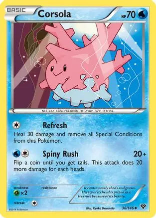 Corsola (36/146) [XY: Base Set] Pokémon