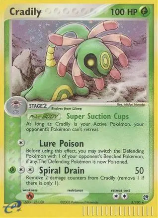 Cradily (3/100) [EX: Sandstorm] Pokémon