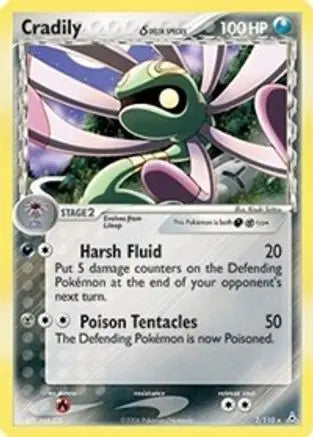 Cradily (2/110) (Delta Species) [EX: Holon Phantoms] Pokémon