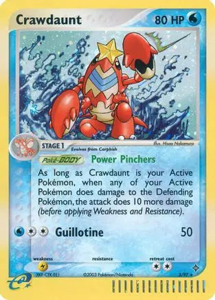 Crawdaunt (3/97) [EX: Dragon] Pokémon