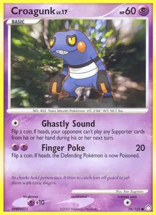 Croagunk (78/123) [Diamond & Pearl: Mysterious Treasures] Pokémon
