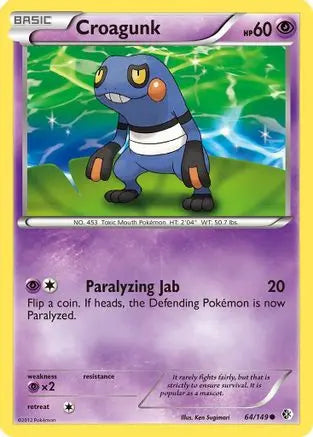 Croagunk (64/149) [Black & White: Boundaries Crossed] Pokémon