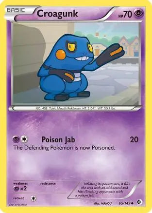 Croagunk (65/149) [Black & White: Boundaries Crossed] Pokémon