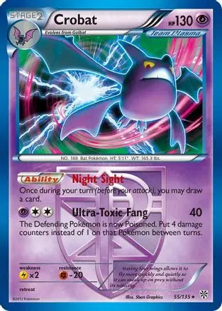 Crobat (55/135) [Black & White: Plasma Storm] Pokémon