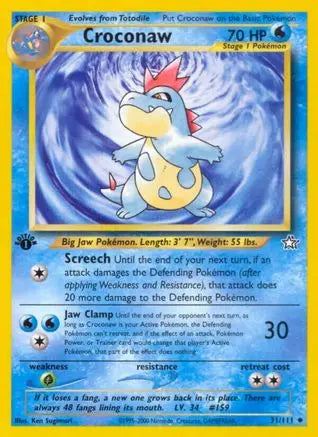 Croconaw (31/111) [Neo Genesis 1st Edition] Pokémon