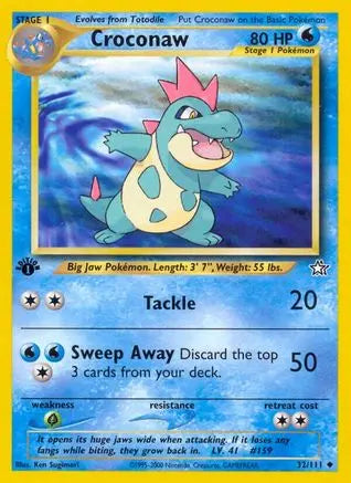 Croconaw (32/111) [Neo Genesis 1st Edition] Pokémon