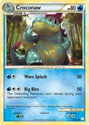 Croconaw (38/123) [HeartGold & SoulSilver: Base Set] Pokémon