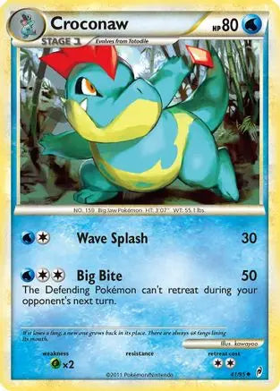 Croconaw (41/95) [HeartGold & SoulSilver: Call of Legends] Pokémon