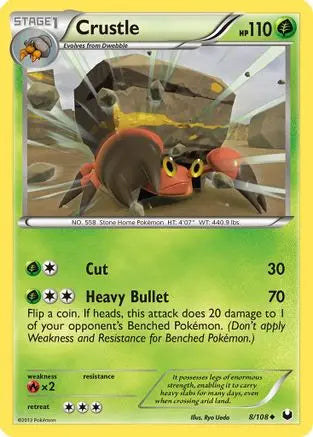 Crustle (8/108) [Black & White: Dark Explorers] Pokémon