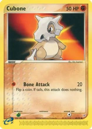 Cubone (40/95) [EX: Team Magma vs Team Aqua] Pokémon