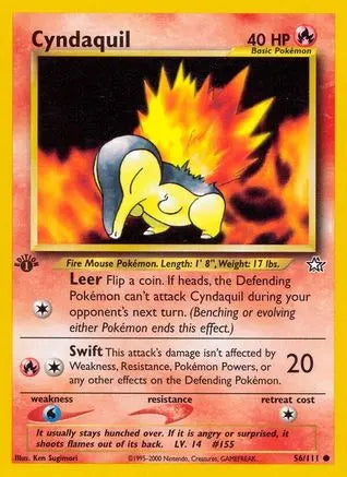 Cyndaquil (56/111) [Neo Genesis 1st Edition] Pokémon