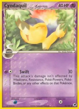 Cyndaquil (45/101) (Delta Species) (Stamped) [EX: Dragon Frontiers] Pokémon