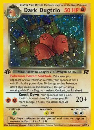 Dark Dugtrio (6/82) [Team Rocket Unlimited] Pokémon