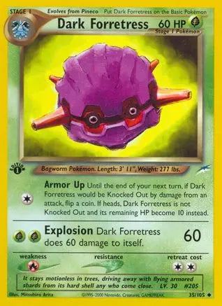 Dark Forretress (35/105) [Neo Destiny 1st Edition] Pokémon