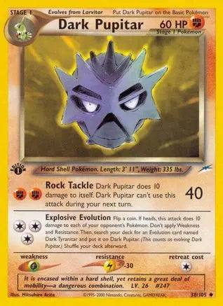 Dark Pupitar (38/105) [Neo Destiny 1st Edition] Pokémon