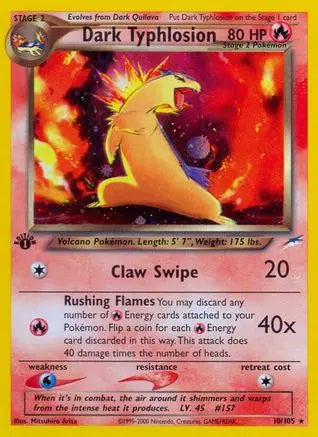 Dark Typhlosion (10/105) [Neo Destiny Unlimited] Pokémon