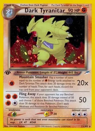 Dark Tyranitar (11/105) [Neo Destiny 1st Edition] Pokémon