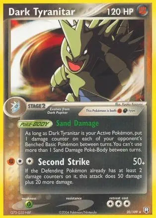 Dark Tyranitar (20/109) [EX: Team Rocket Returns] Pokémon